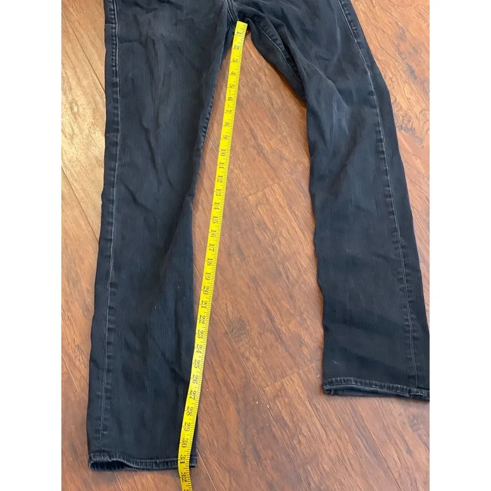 True Religion Ricky Jeans Men 30x31 Black Relaxed Straight Flap Pockets Denim